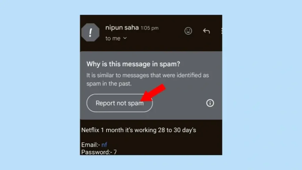 ইমেইল থেকে netflix subscription প্যাকেজ চেক