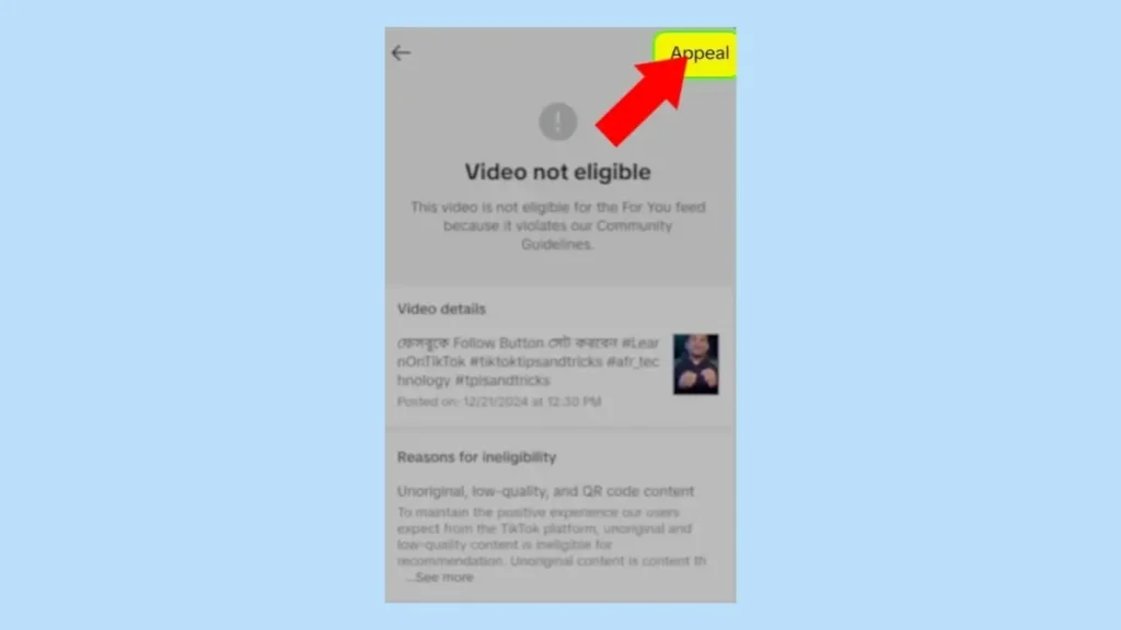 TikTok Content Checking
